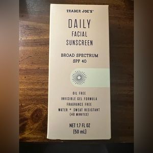 Trader Joe’s Daily Facial Sunscreen SPF 40